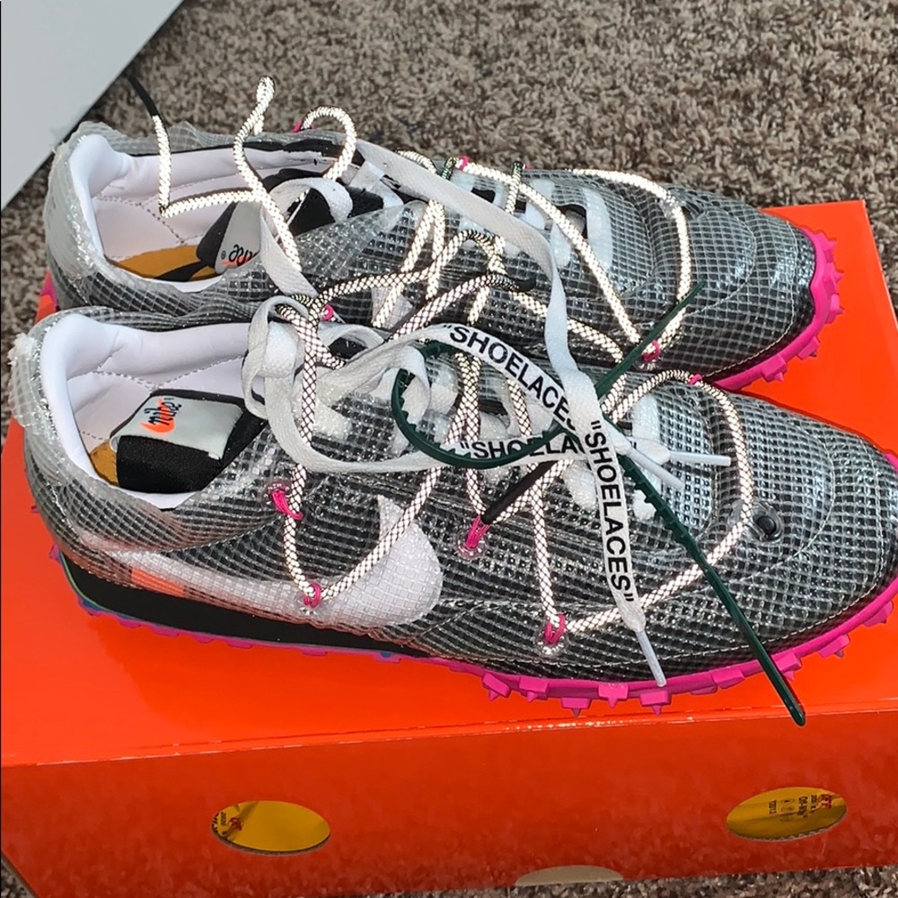 Nike waffle racer off white